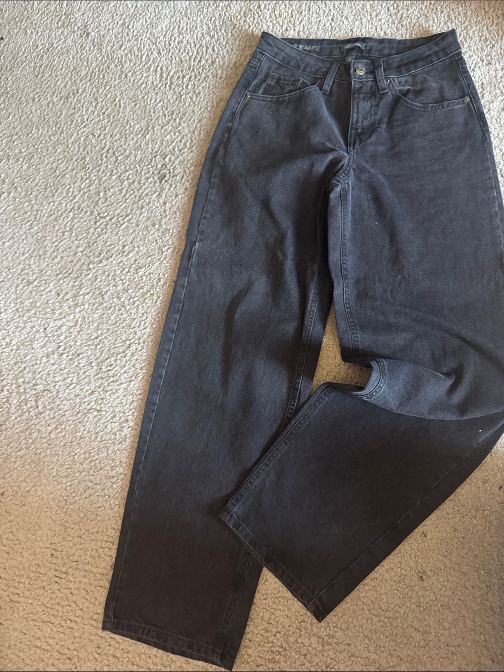 wild fable Black High-Rise Straight Jeans